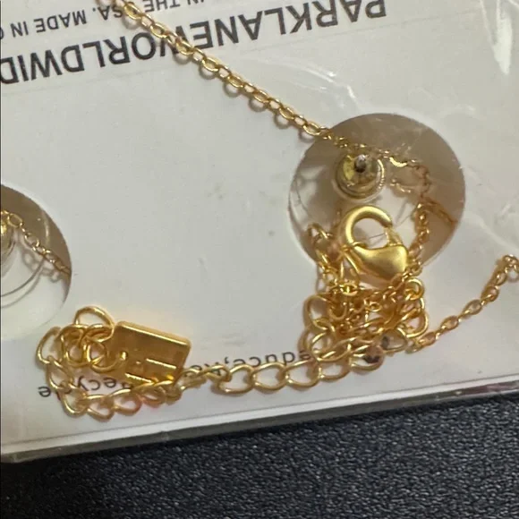 Park Lane Gold and Aqua Jewelry Set - Picture 3 of 3